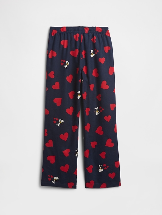 Image number 2 showing, GapKids |Peanuts 100% Recycled Flannel PJ Pants