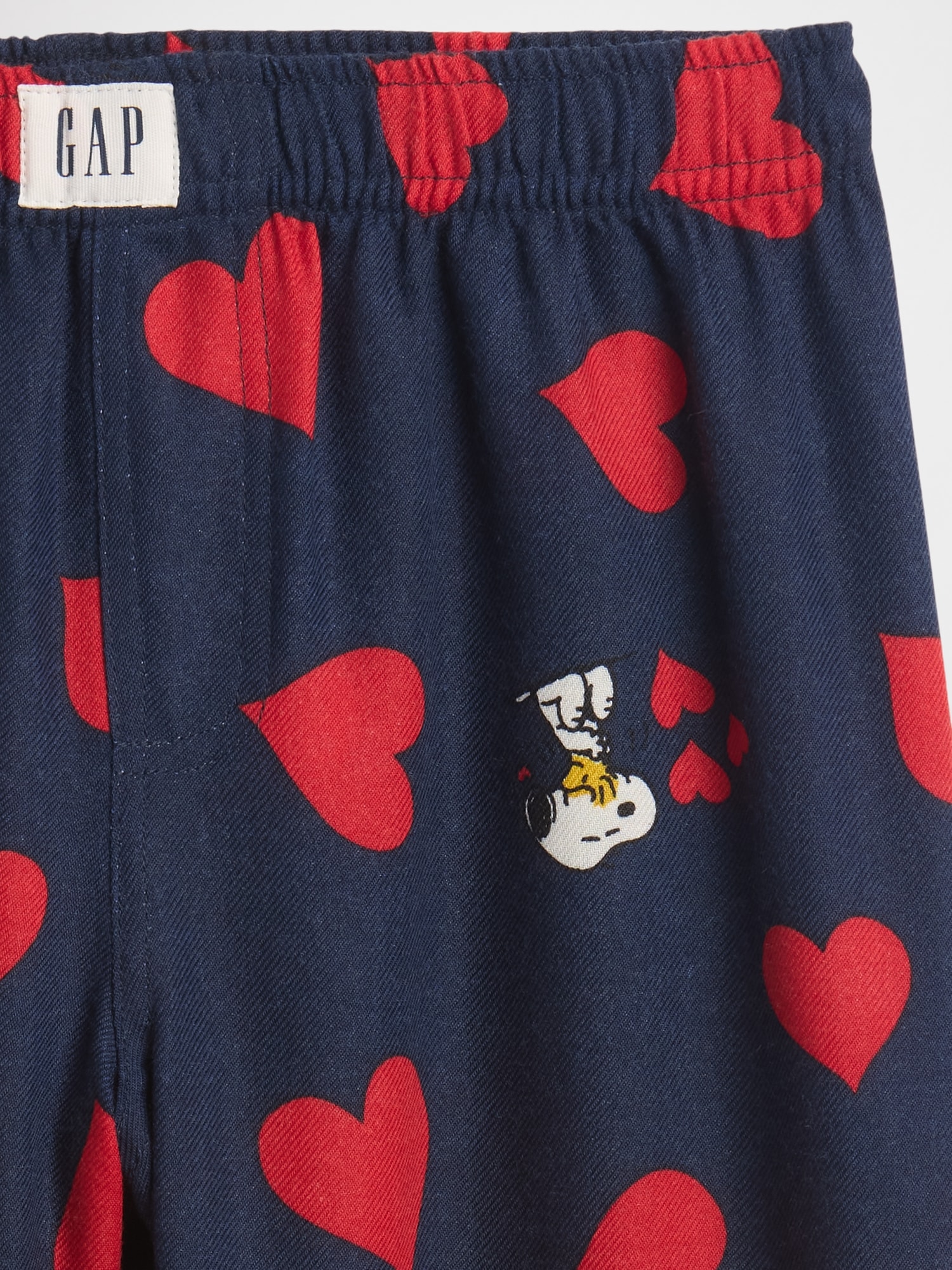 Gap Factory Gapkids |peanuts 100% Recycled Flannel Pj Pants In Blue