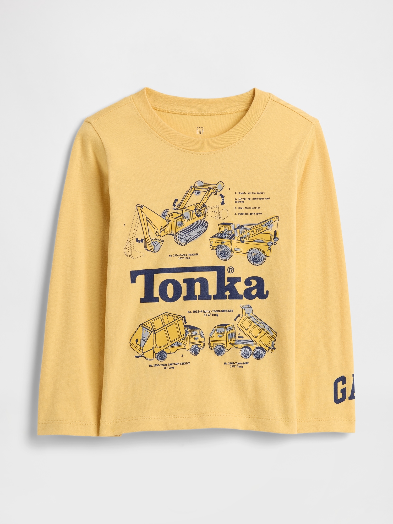 babyGap Graphic T-Shirt - French Almond Yellow Tonka Truck
