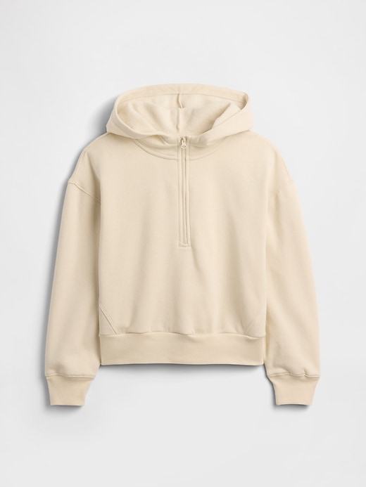 Image number 1 showing, Kids Relaxed Half-Zip Fleece Hoodie