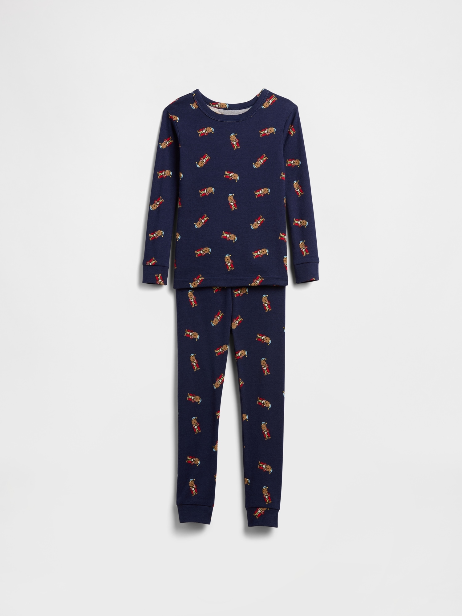 Kids & babyGap 100% Organic Cotton Brannan Bear PJ Set - New Navy Blue