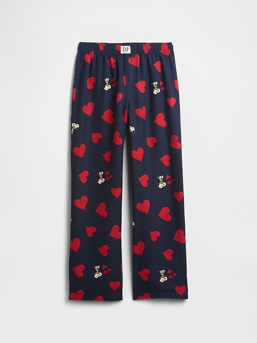 Image number 1 showing, GapKids |Peanuts 100% Recycled Flannel PJ Pants
