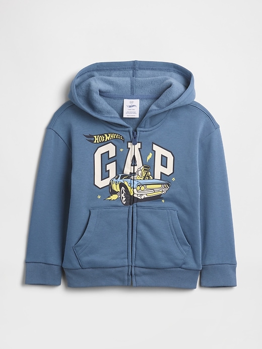 Image number 1 showing, babyGap &#124 Hot Wheels™ Relaxed Logo Zip Hoodie