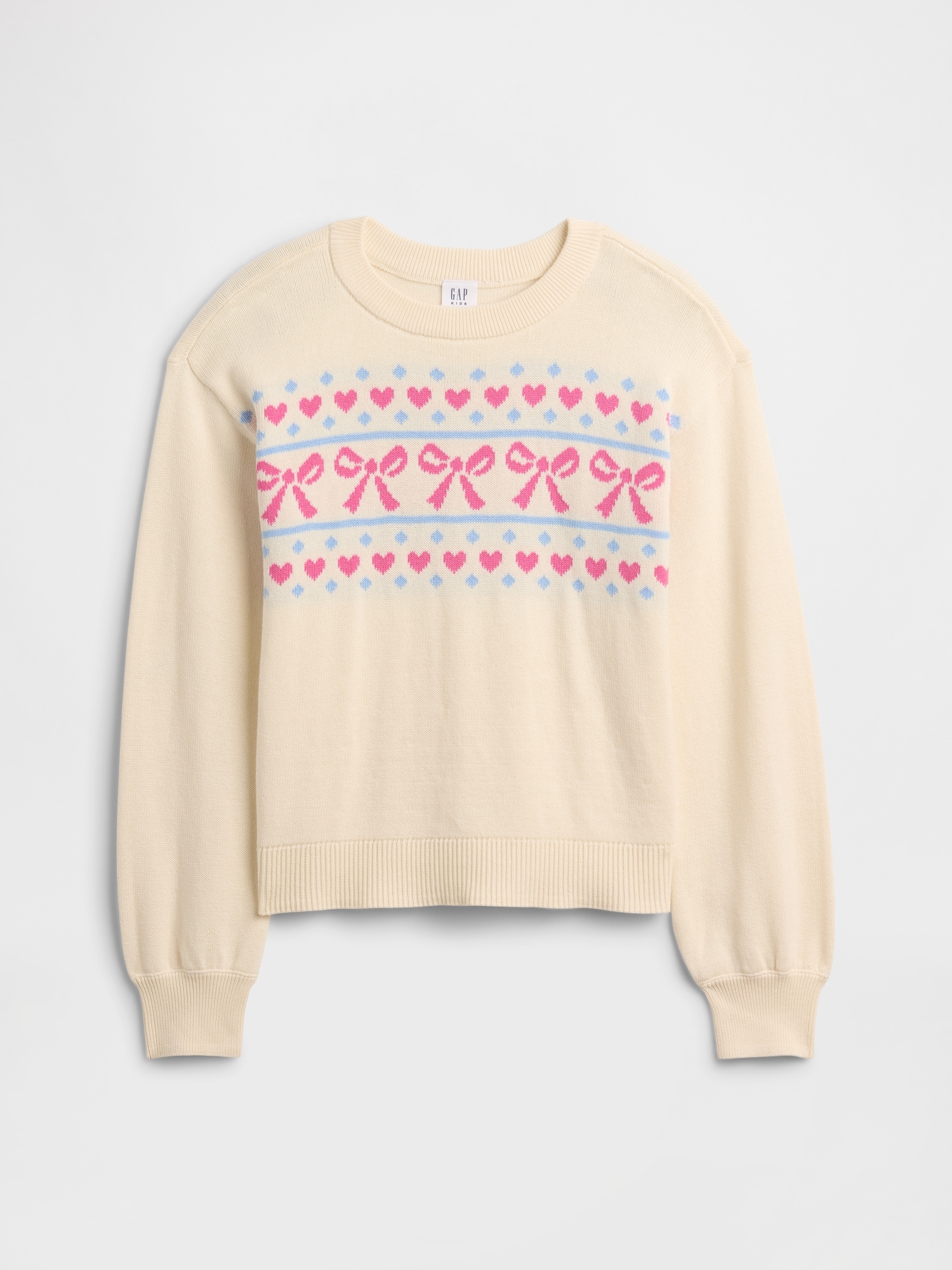 Gap Factory Kids Relaxed Intarsia Sweater In Neutral