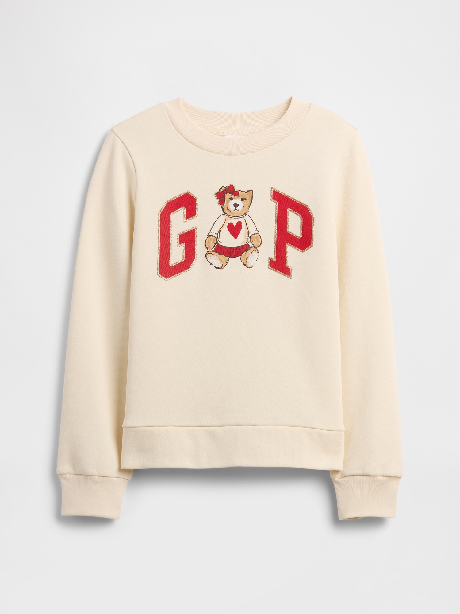 Kids Gap Graphic Sweatshirt - Ivory Cream Frost