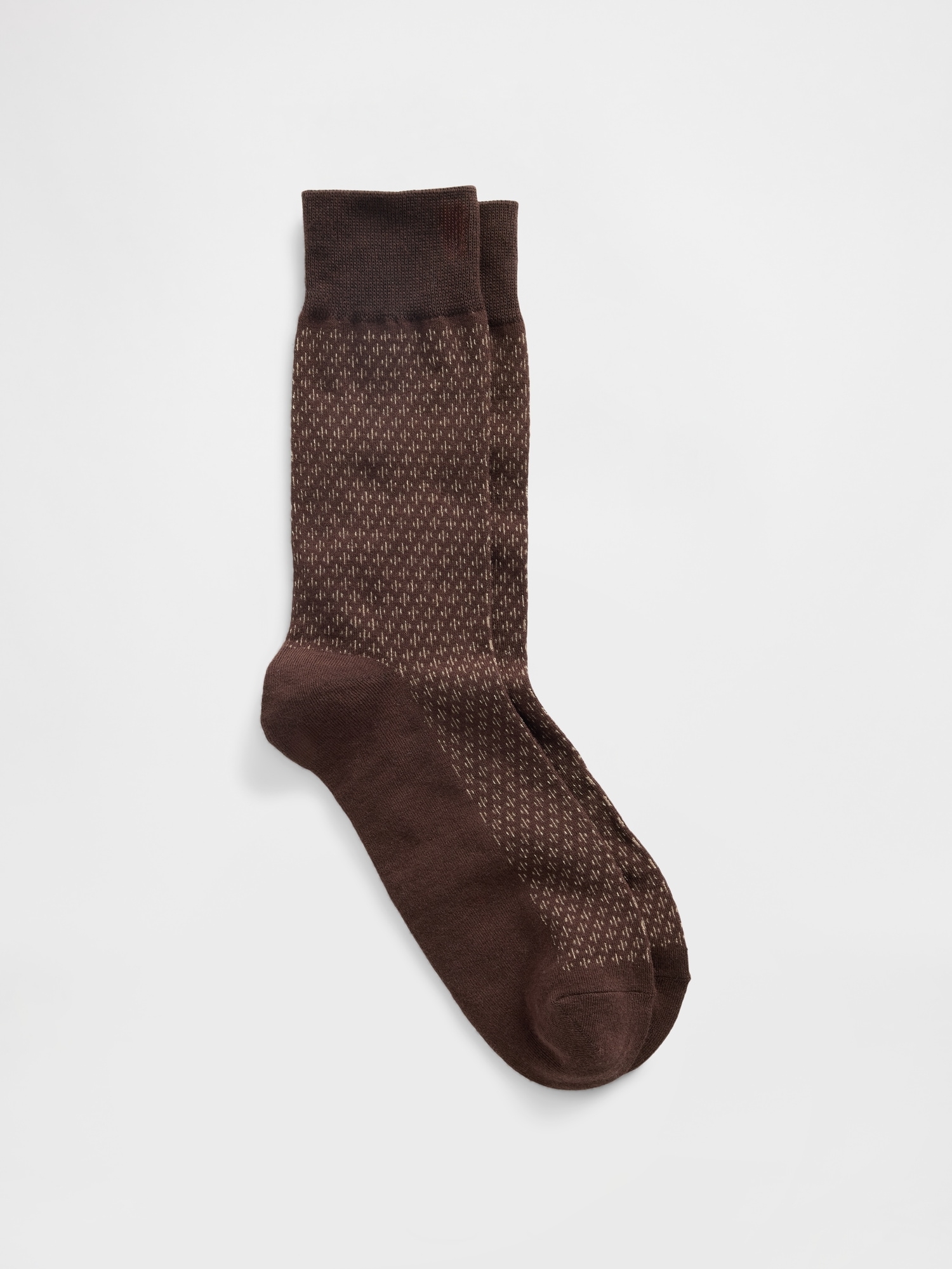 Dress Socks - Brown Check