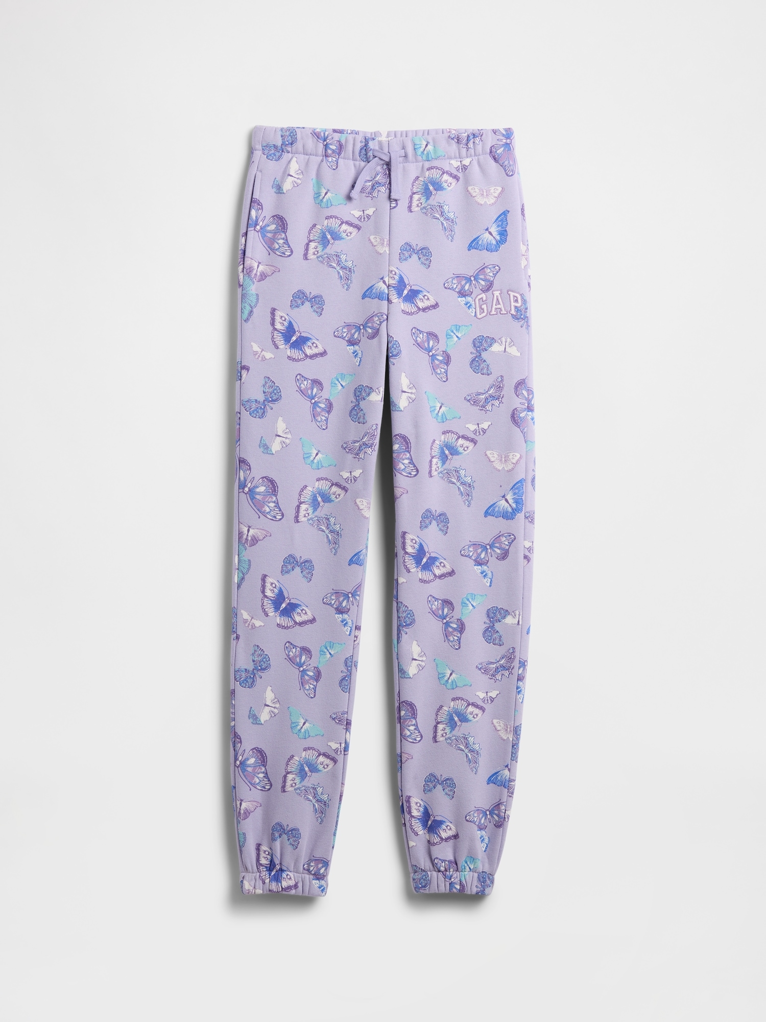 Kids Relaxed Gap Logo Joggers - Light Purple Butterfly