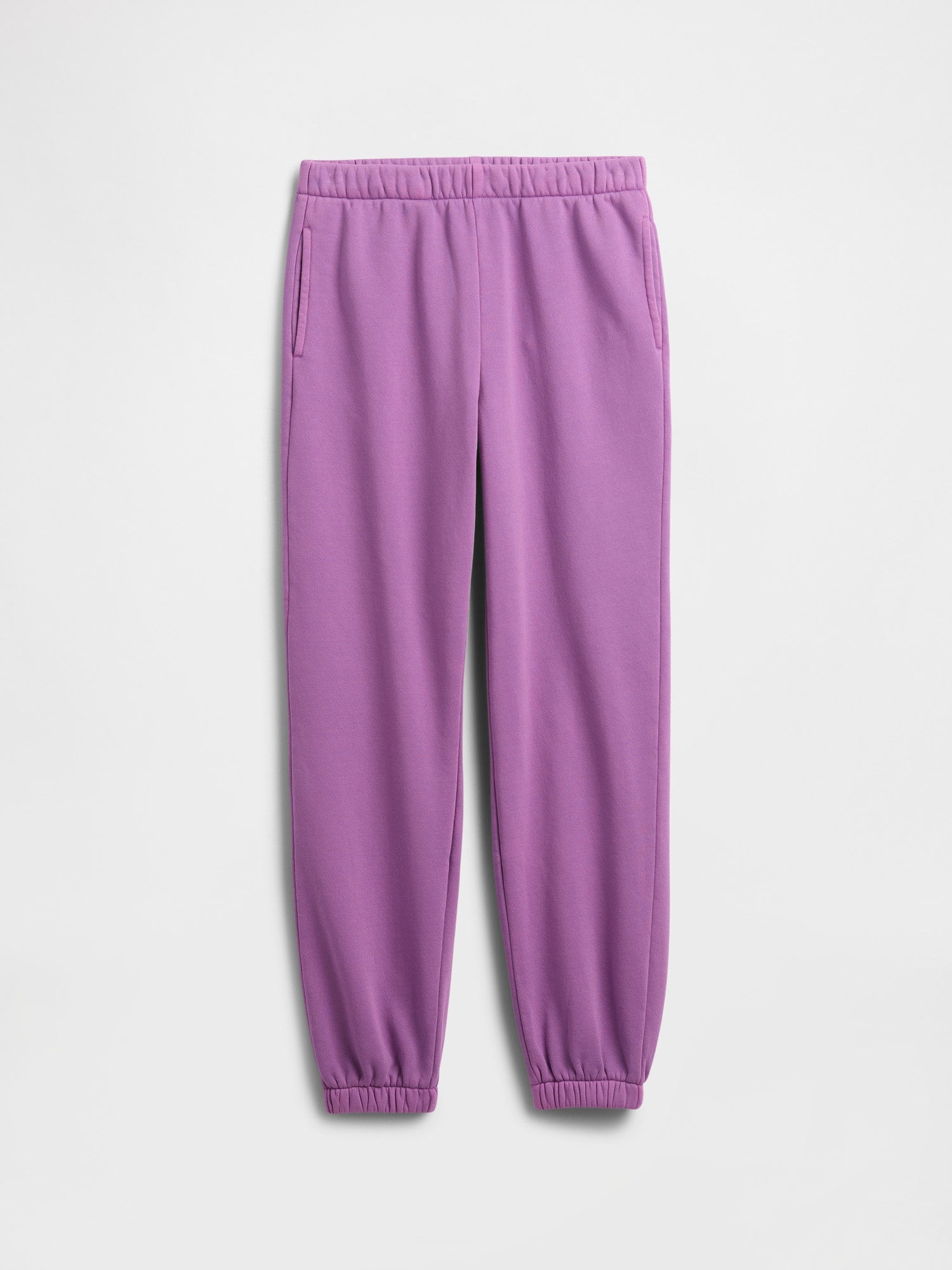 Gap Factory Kids Relaxed Fleece Joggers In Purple