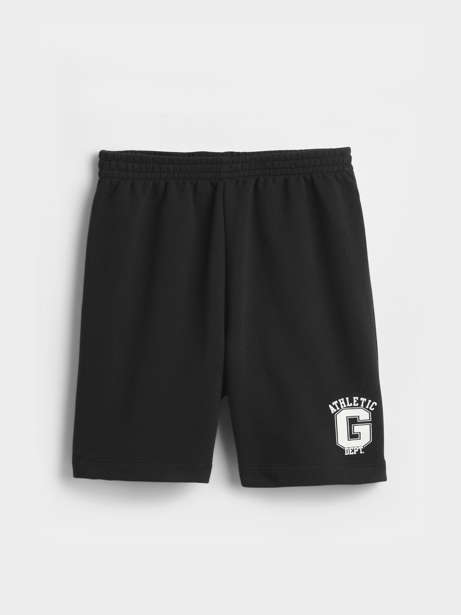 Kids Relaxed Gap Logo No-Pocket Pull-On Shorts - Black