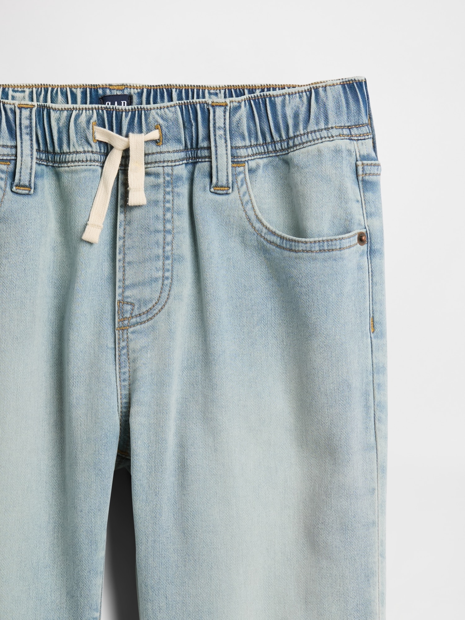Gap Factory Kids Pull-on Original Straight Sweatpant Jeans In Blue