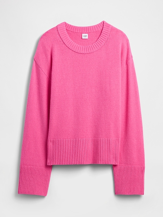 Image number 5 showing, CashSoft Relaxed Crewneck Sweater