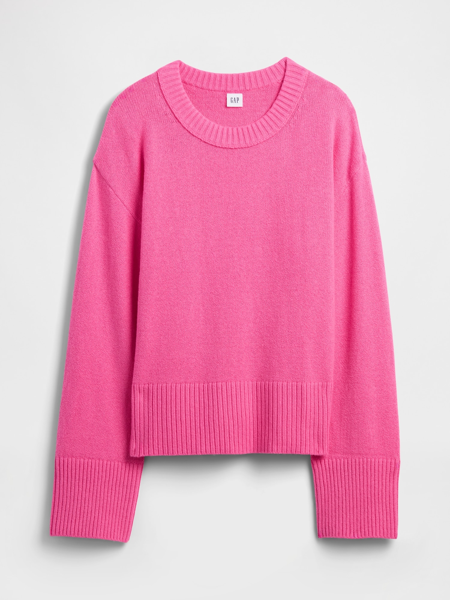 Gap Factory Cashsoft Relaxed Crewneck Sweater In Pink
