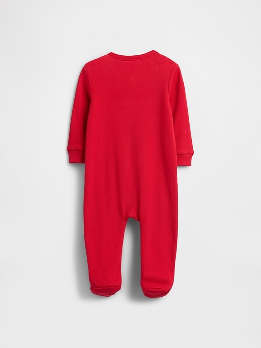 Image number 2 showing, Baby Ribbed Two-Way Zip One-Piece