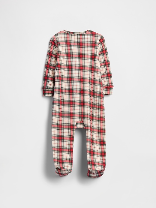 Image number 2 showing, Baby Print Two-Way Zip One-Piece