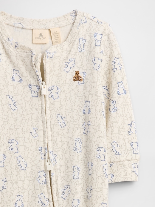 Image number 3 showing, Baby Print Two-Way Zip One-Piece