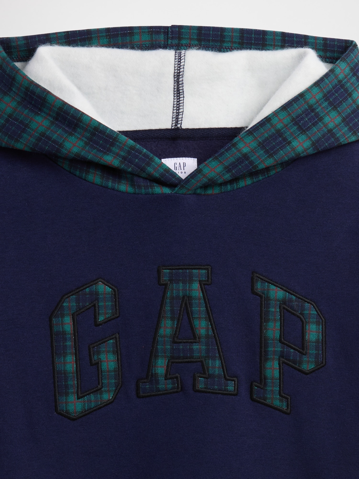 Gap Factory Kids Relaxed Gap Logo Hoodie In Blue