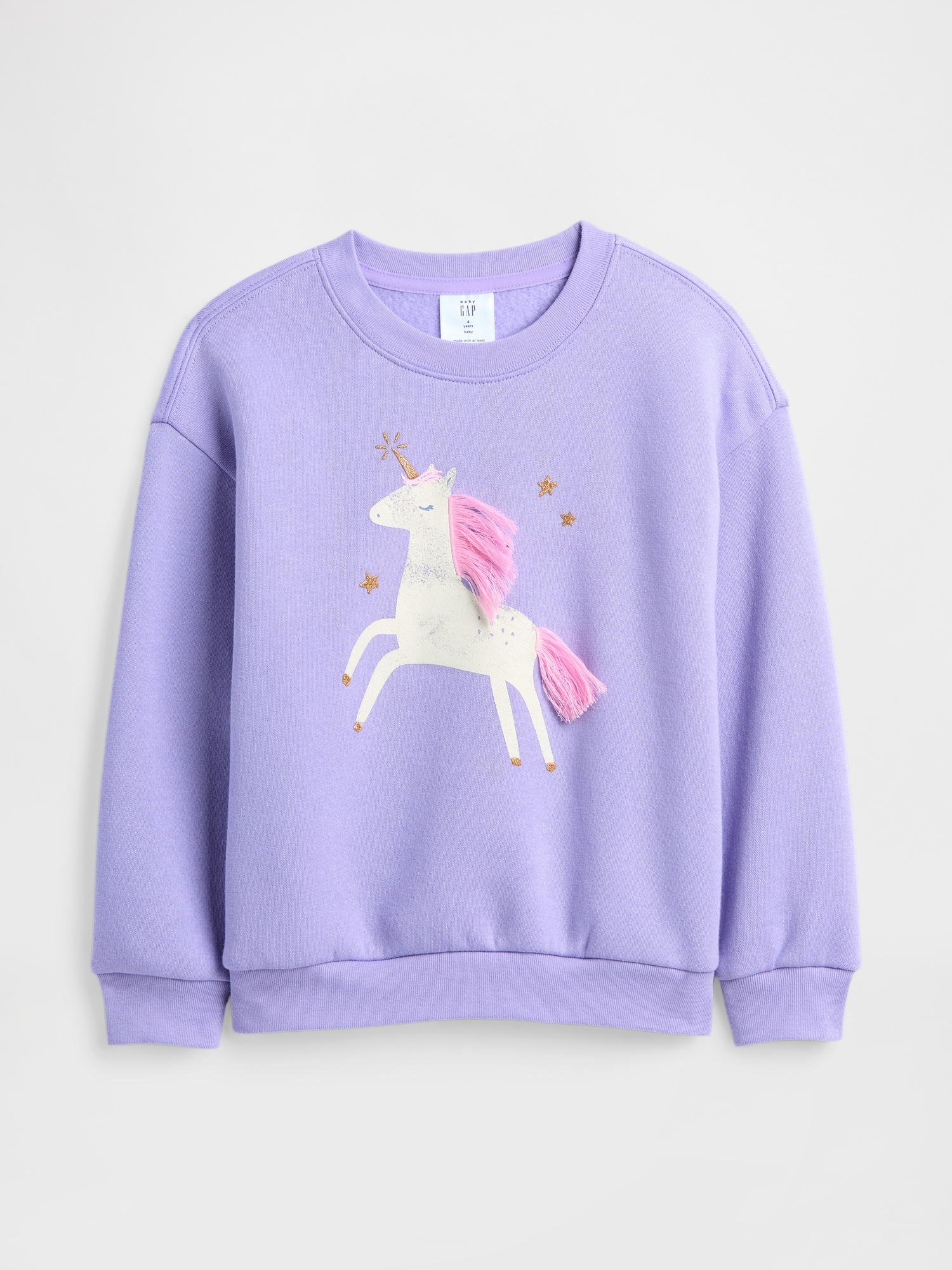 babyGap Graphic Sweatshirt - Purple Orchid Unicorn