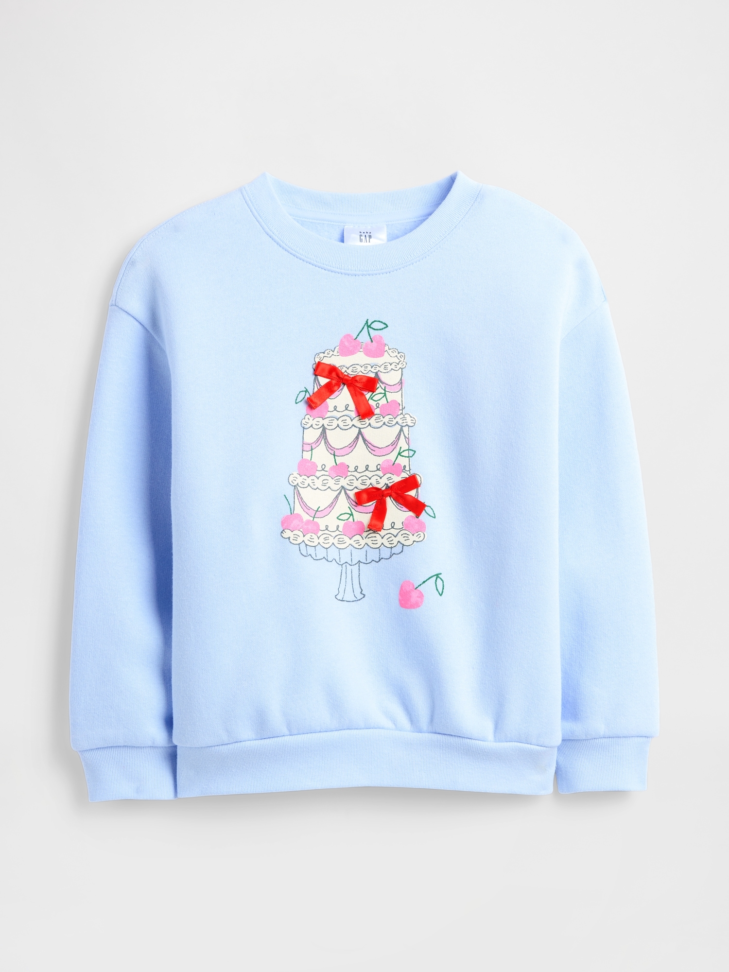 babyGap Graphic Sweatshirt - Serene Blue Cake