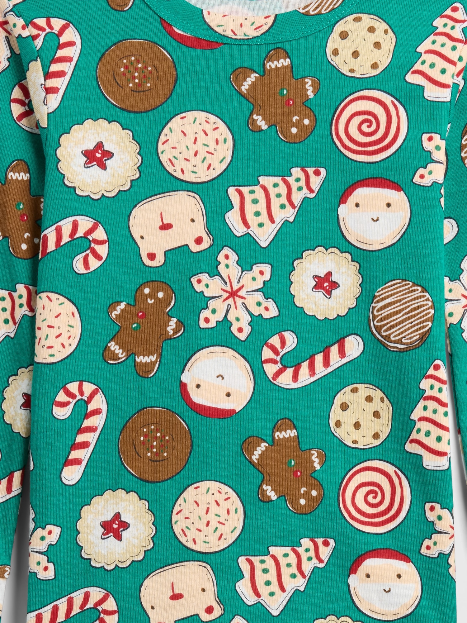 Gap Factory Kids & Babygap 100% Organic Cotton Holiday Pj Set In Green