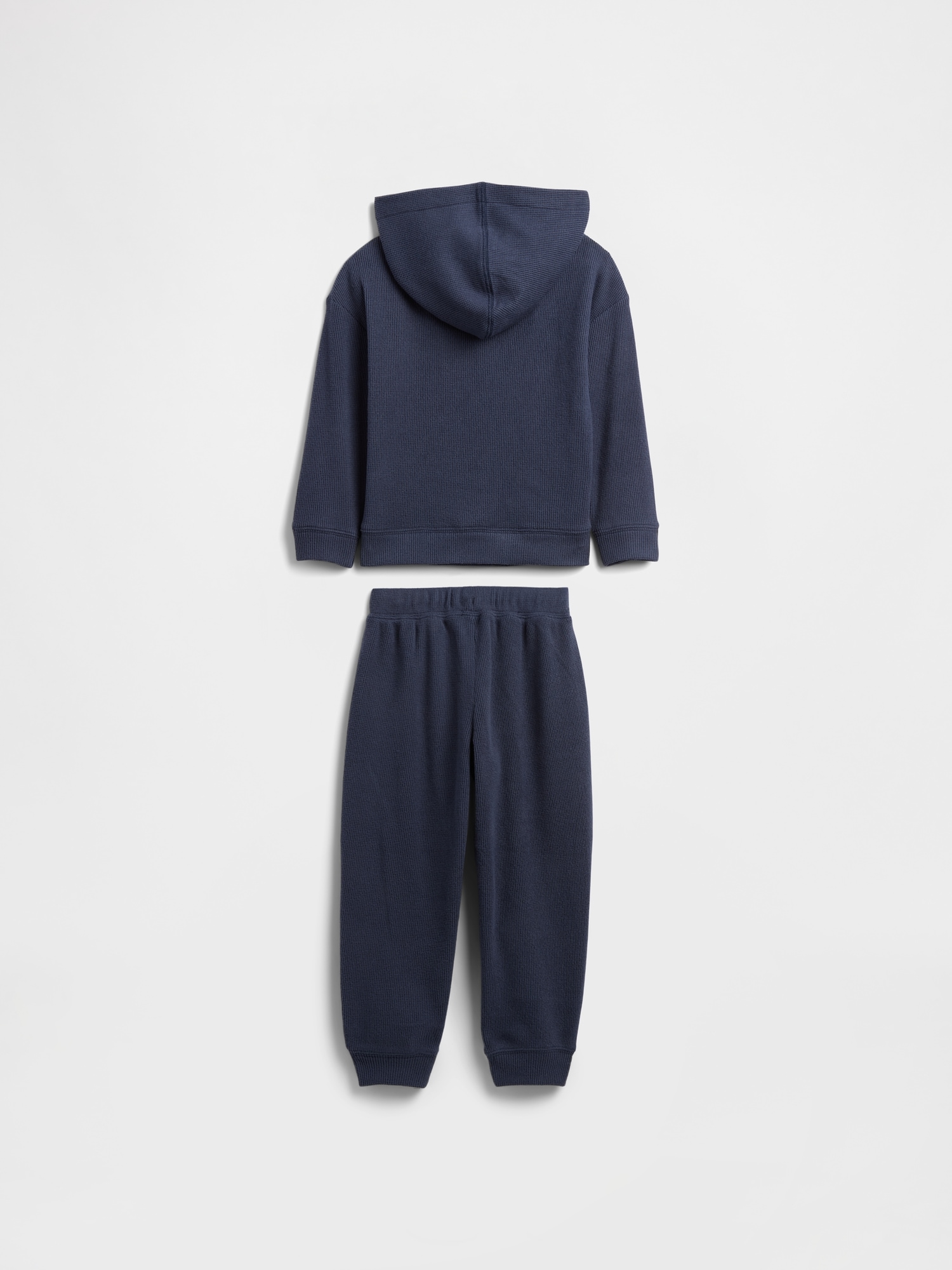 Gap Factory Babygap Waffle-knit Two-piece Outfit Set In Blue