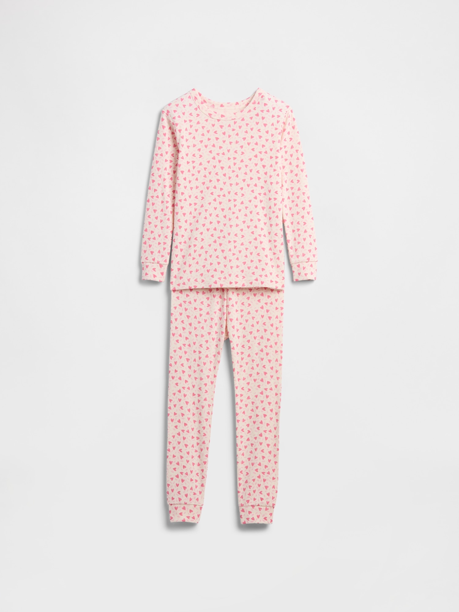 Kids & babyGap 100% Organic Cotton Holiday PJ Set - Family Ditsy Pink Hearts