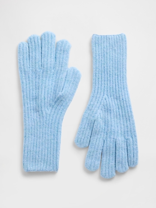 Image number 1 showing, CashSoft Recycled Ribbed Gloves
