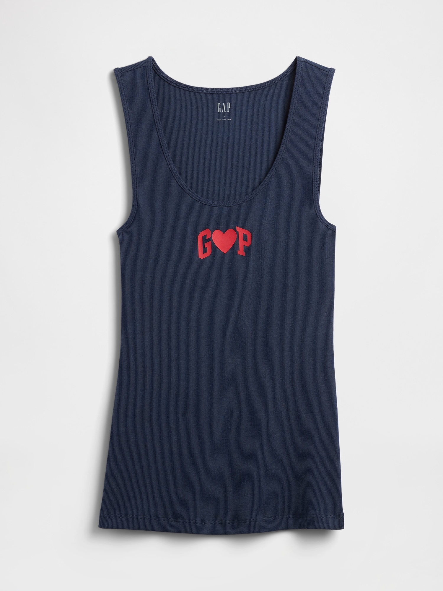 Gap Factory Gap Logo Ribbed Tank Top In Blue