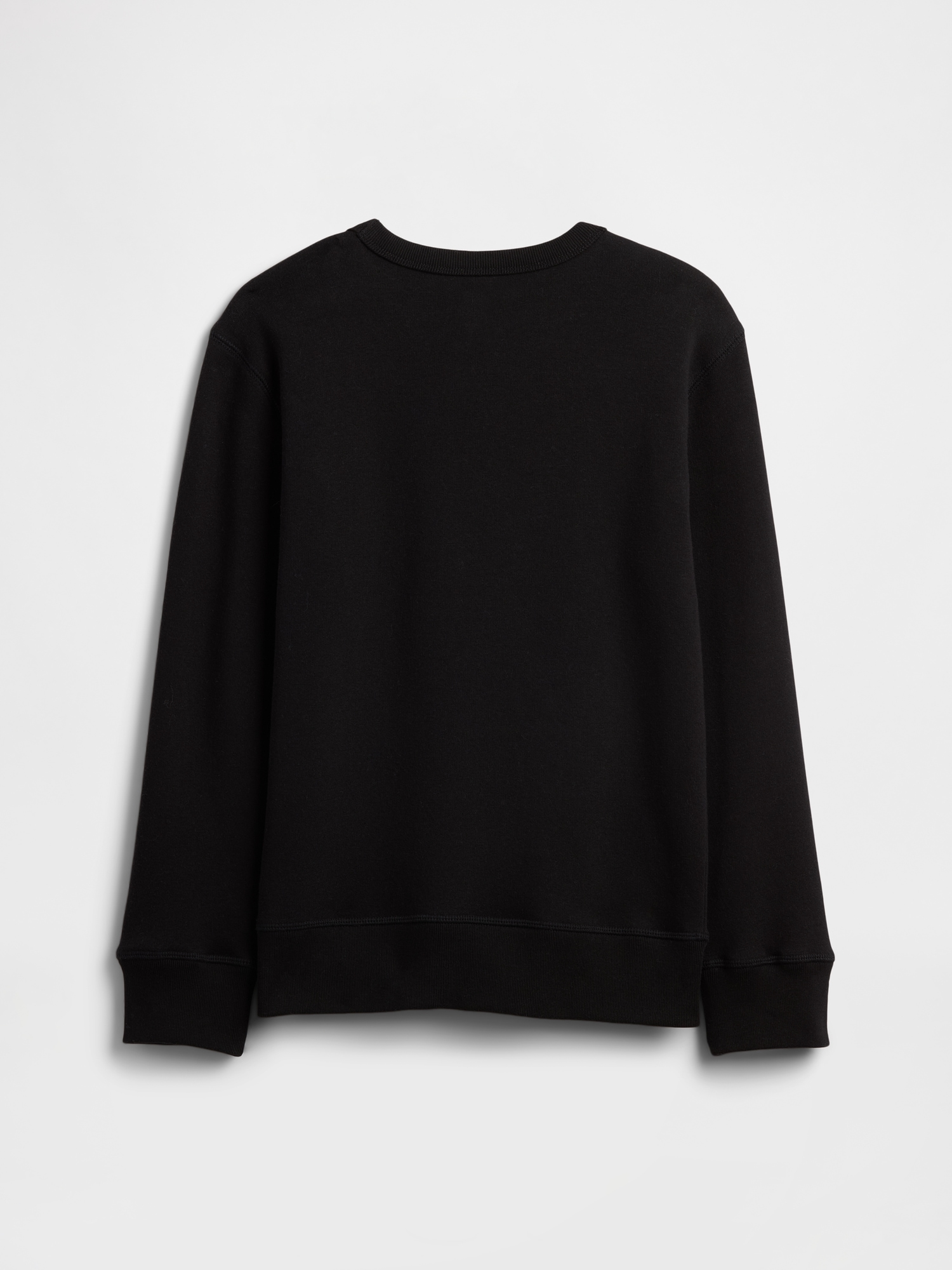 Gap Factory Kids Crewneck Graphic Sweatshirt In Black