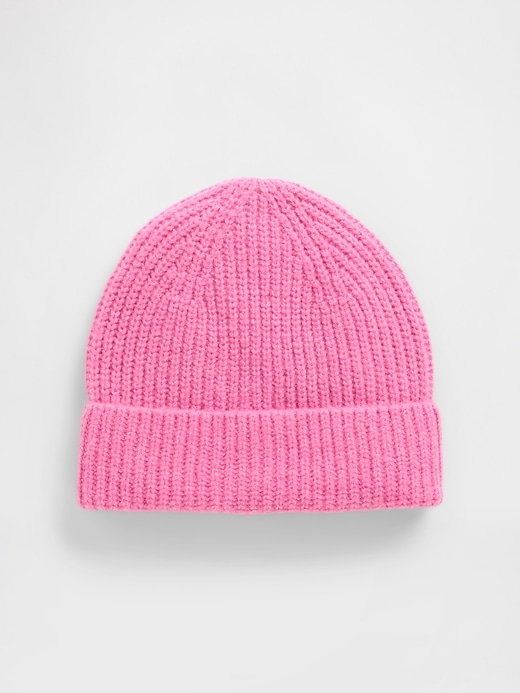 Image number 1 showing, CashSoft Recycled Ribbed Beanie