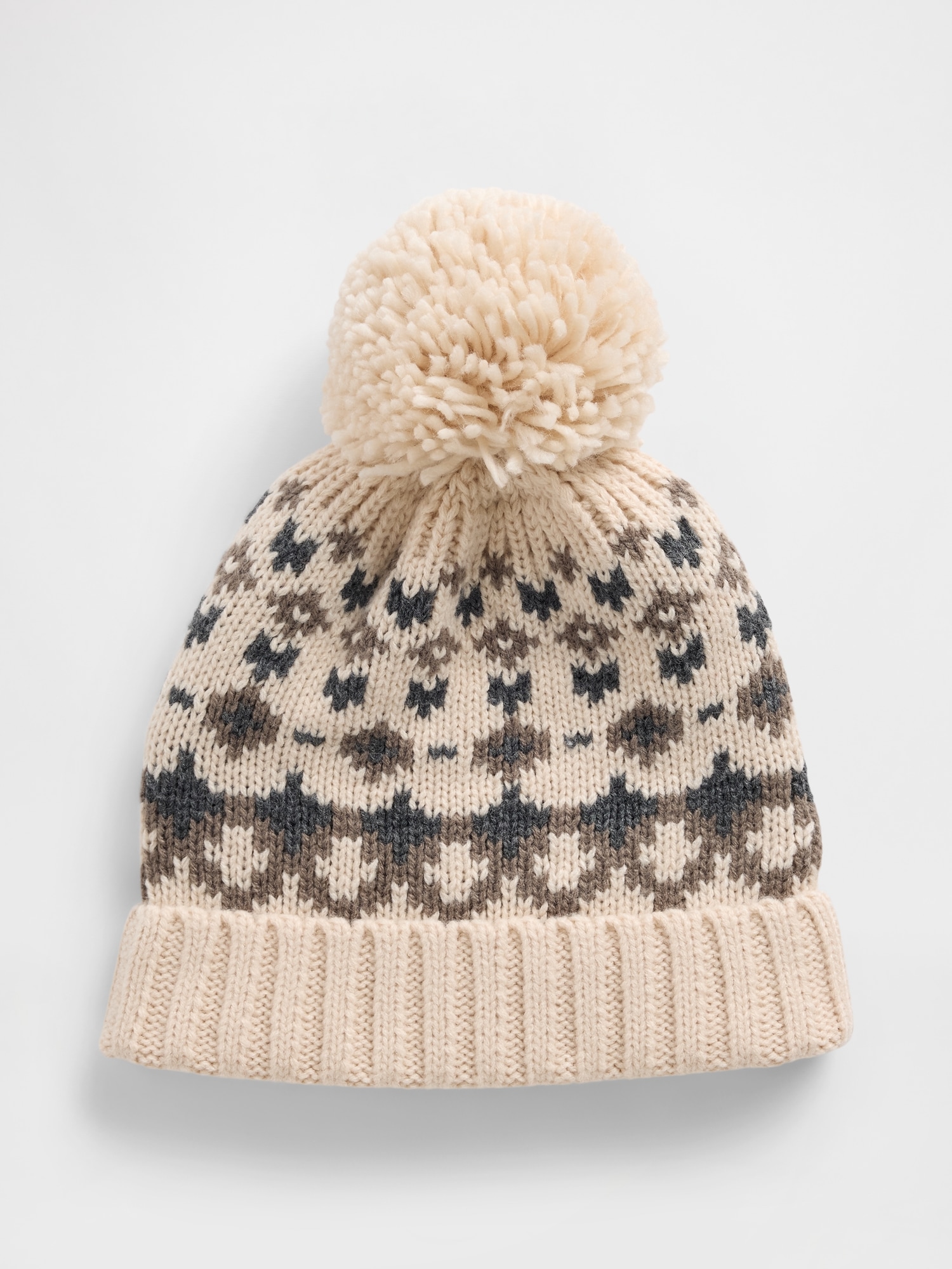 Gap Factory Fair Isle Poof Beanie