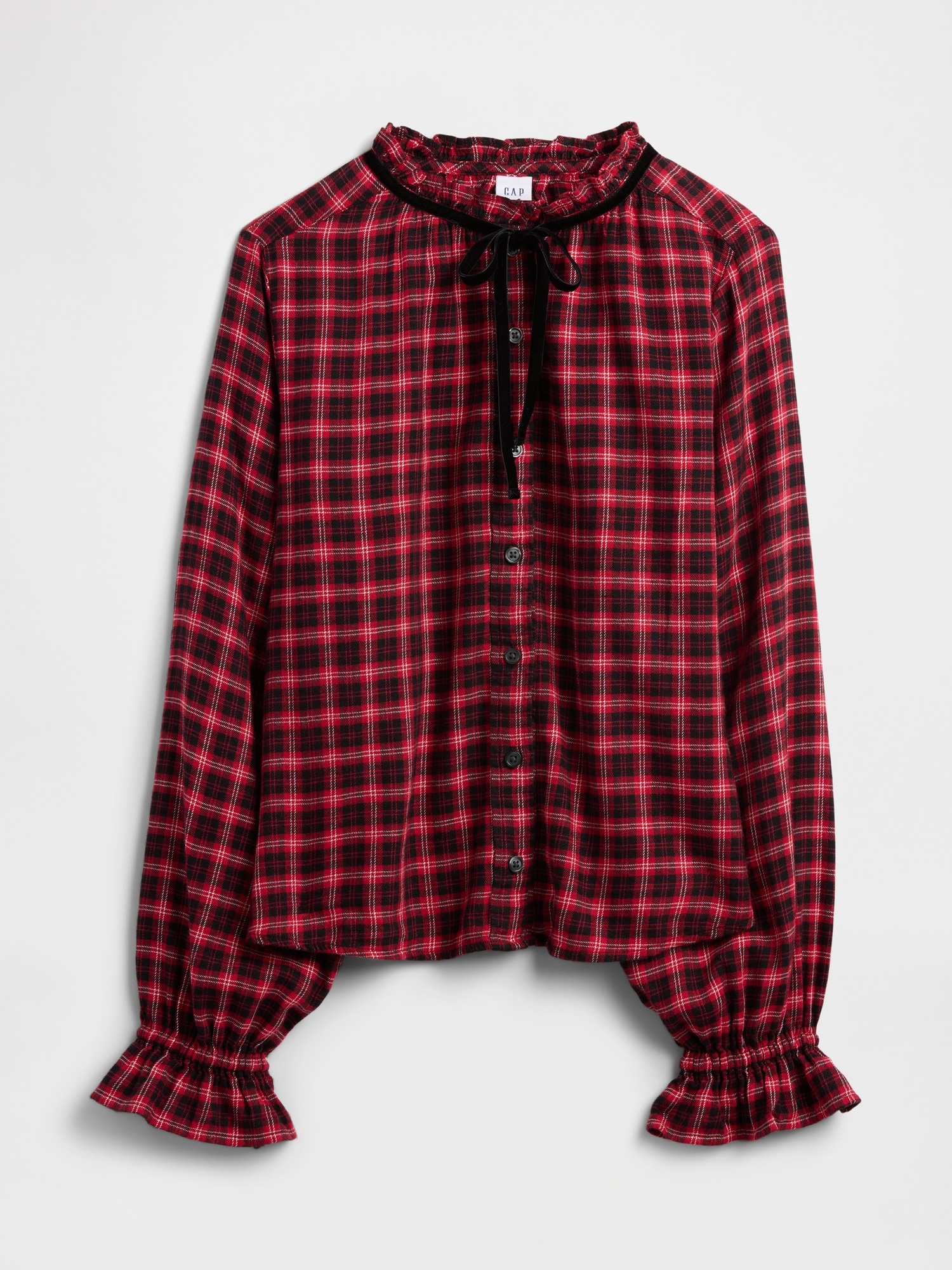 Gap Factory Relaxed Ruffle Top In Red