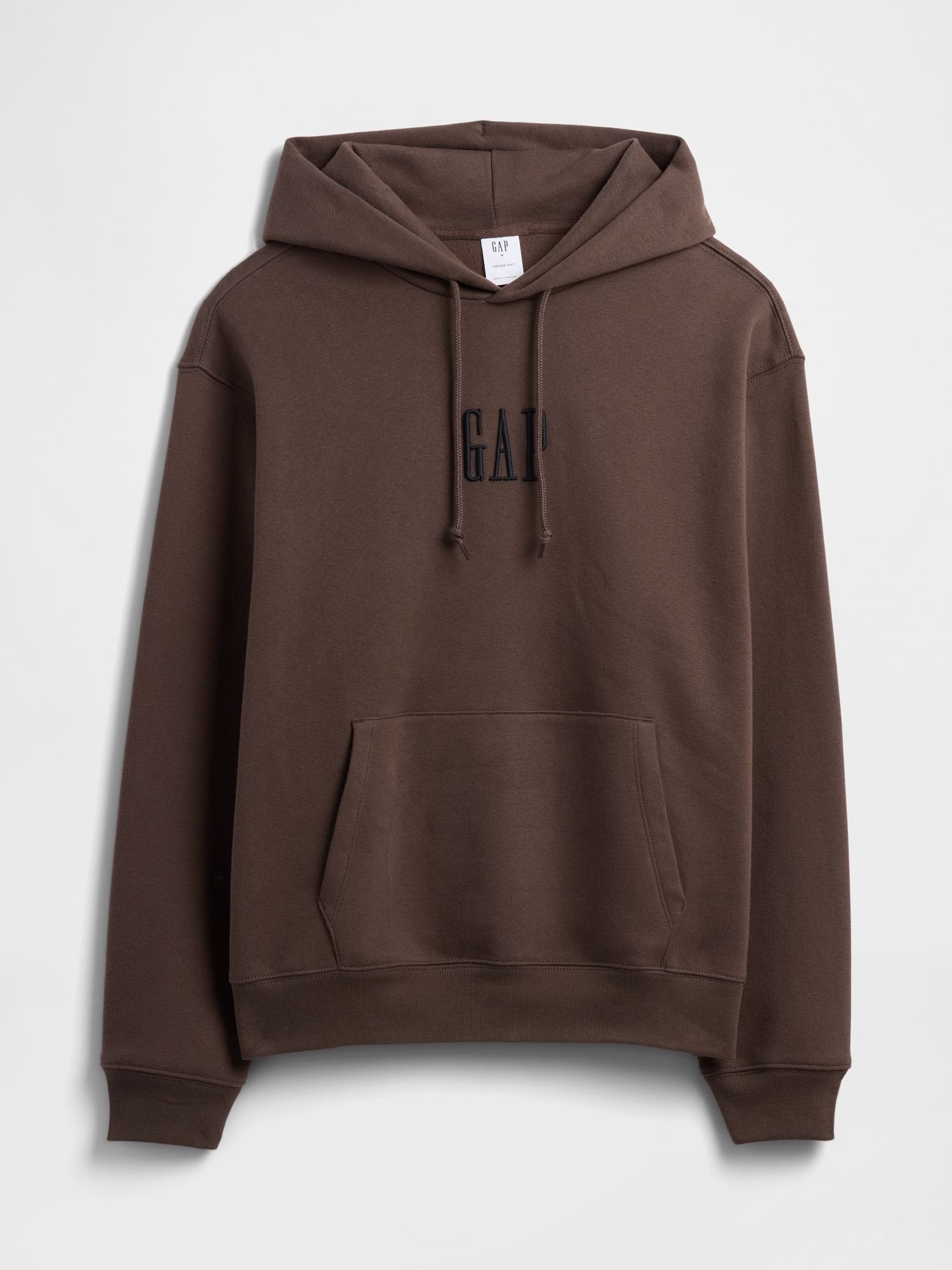 Gap Factory Vintage Soft Oversized Gap Mini-logo Hoodie In Brown