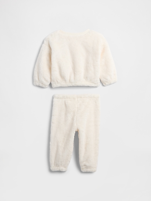 Image number 2 showing, Baby Sherpa Two-Piece Outfit Set