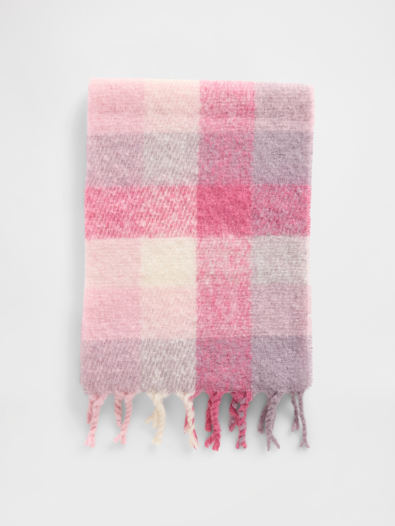 Blanket Scarf - Pink Plaid