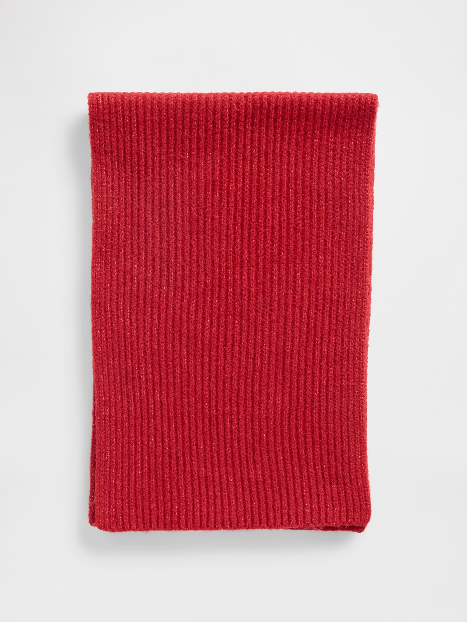CashSoft Recycled Ribbed Scarf - Modern Red