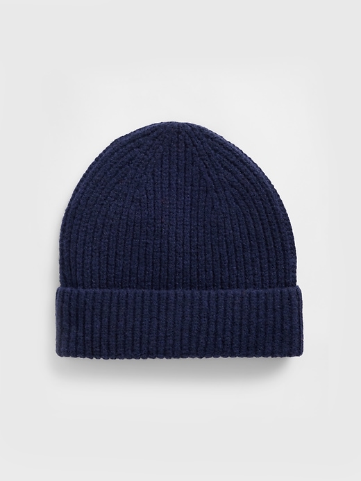 Image number 1 showing, CashSoft Recycled Ribbed Beanie