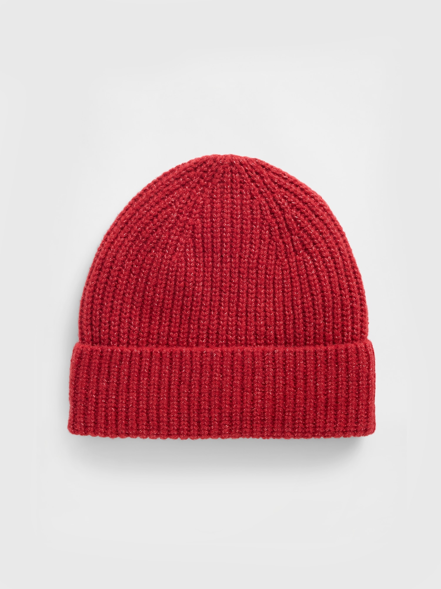 CashSoft Recycled Ribbed Beanie - Modern Red