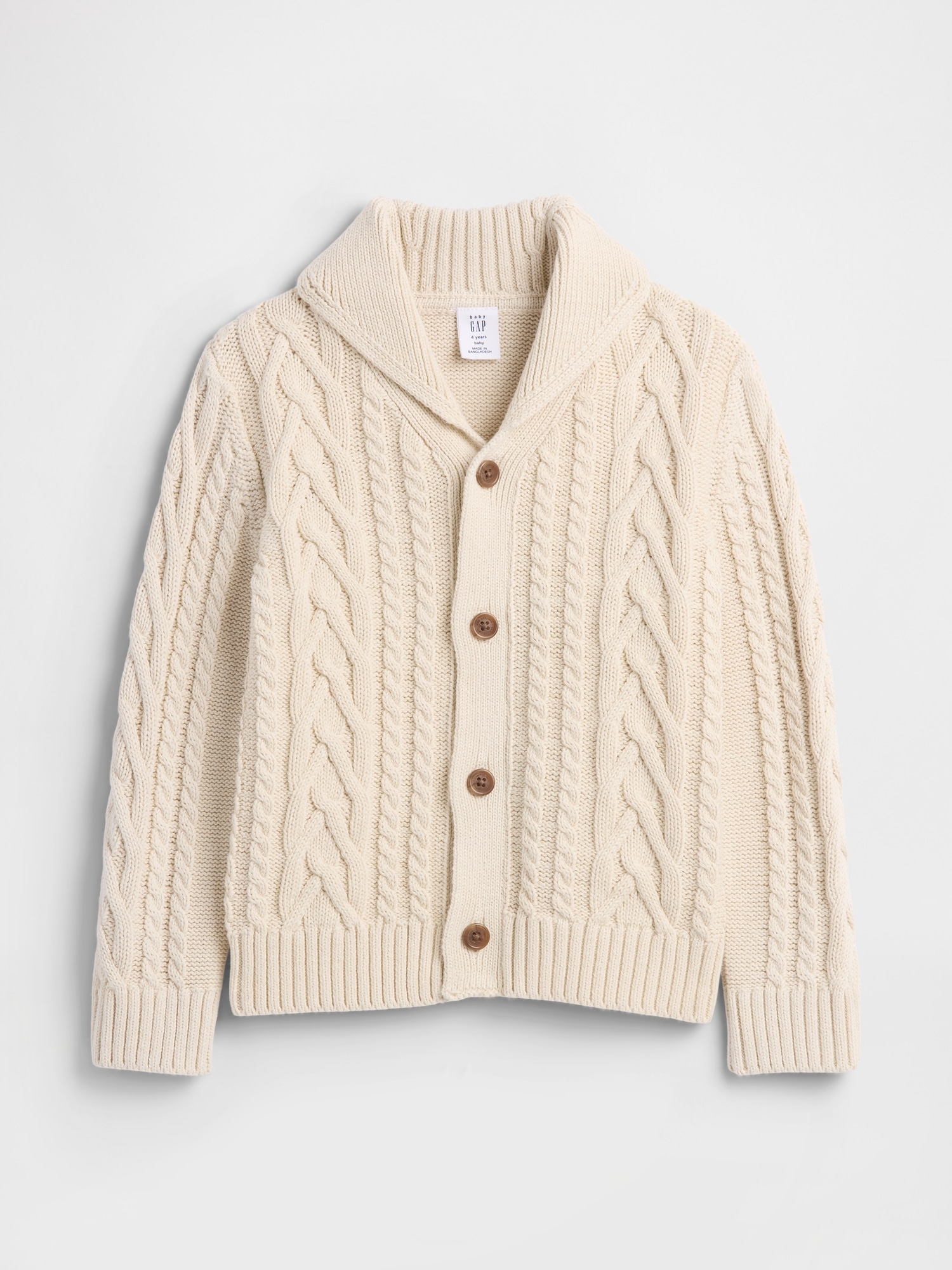 babyGap Cable-Knit Cardigan - Tan Chino