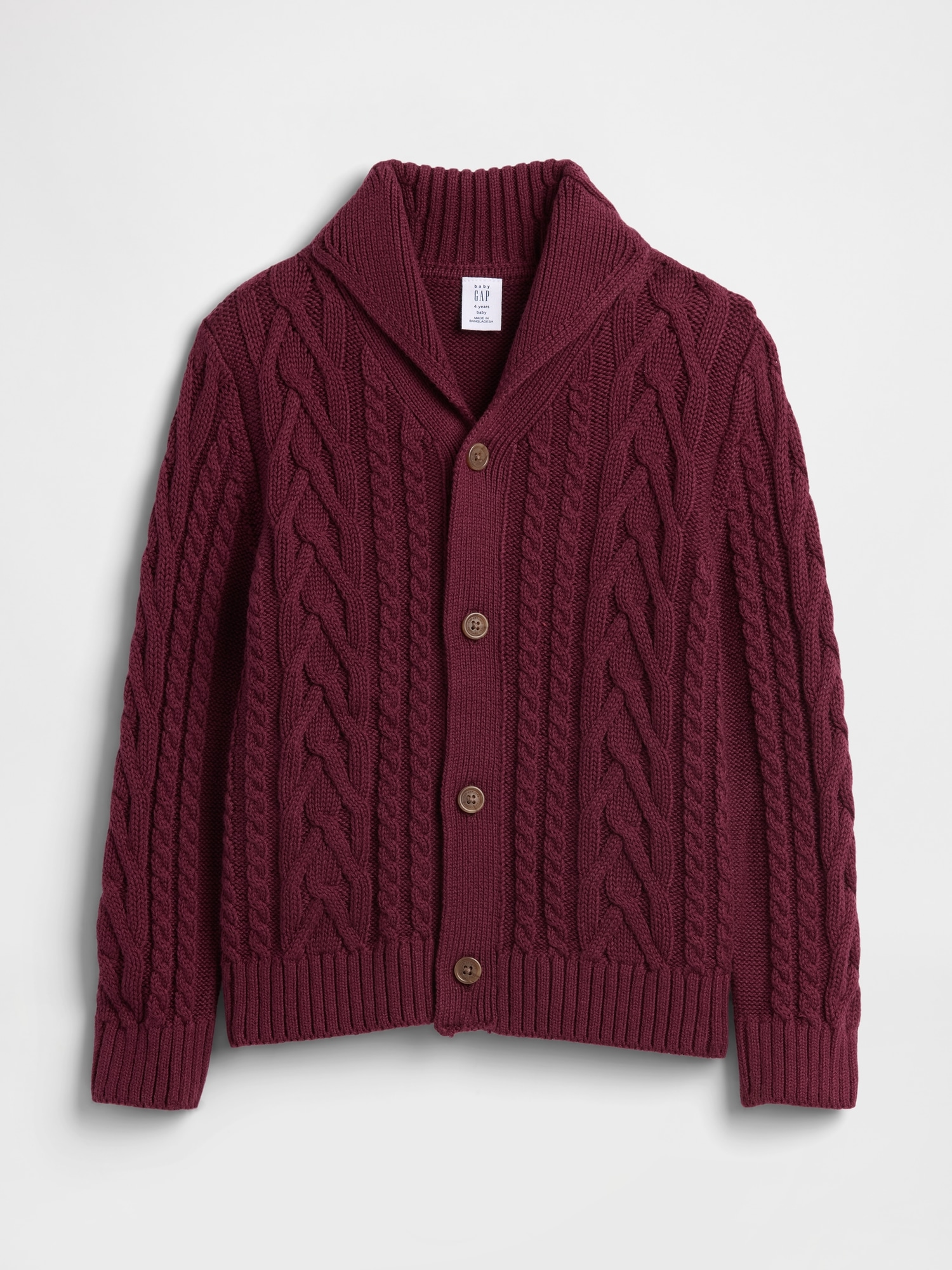 babyGap Cable-Knit Cardigan - Tuscan Red