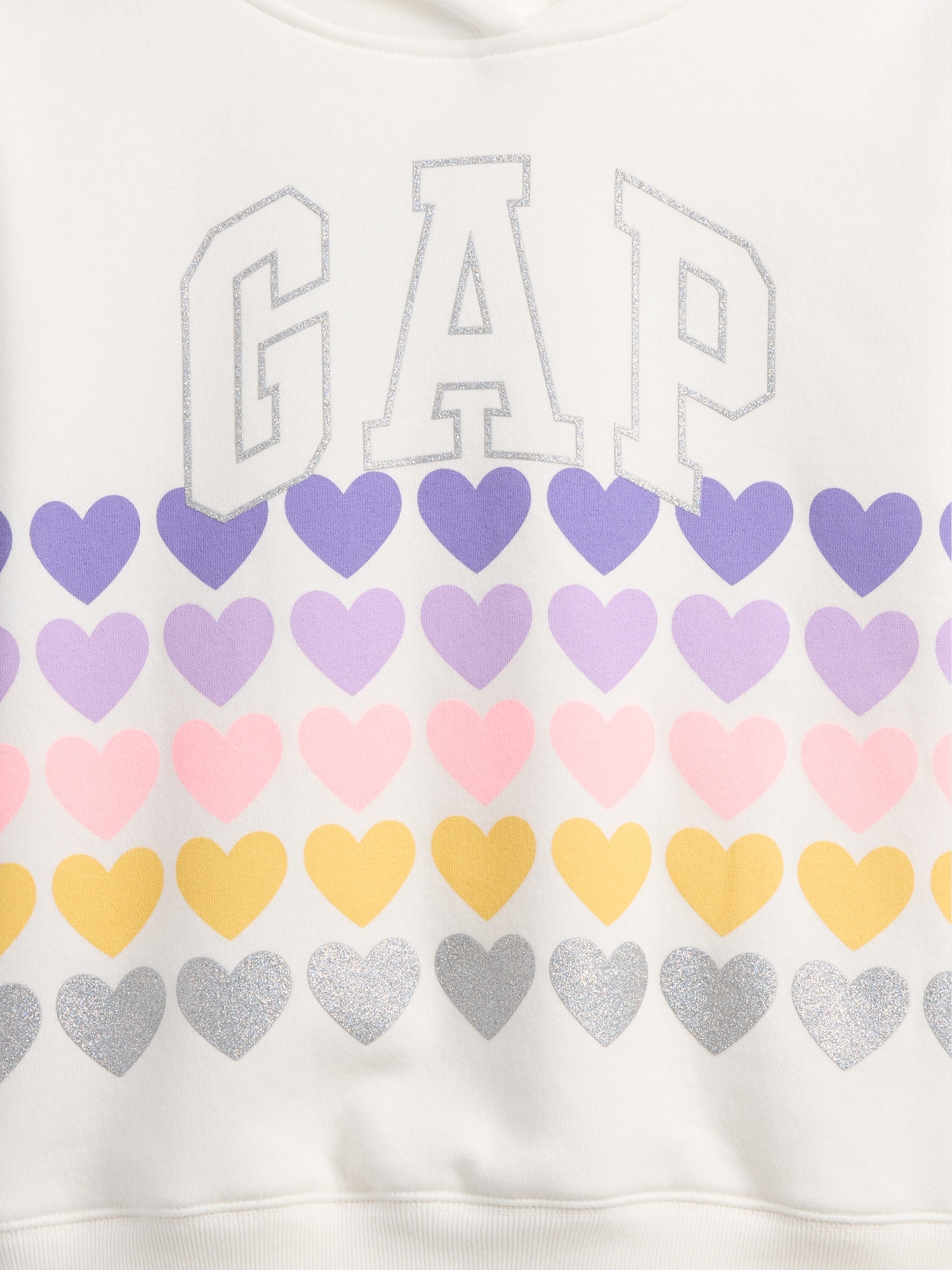 Gap Factory Kids Relaxed Gap Logo Hoodie In White