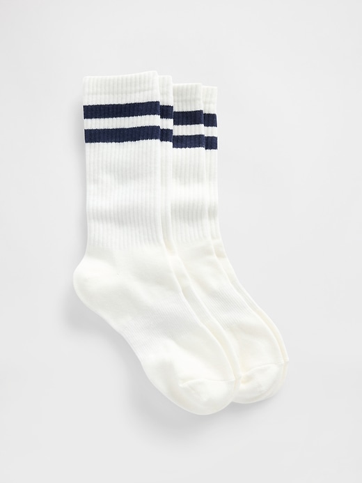 Image number 1 showing, Stripe Crew Socks (2-Pack)