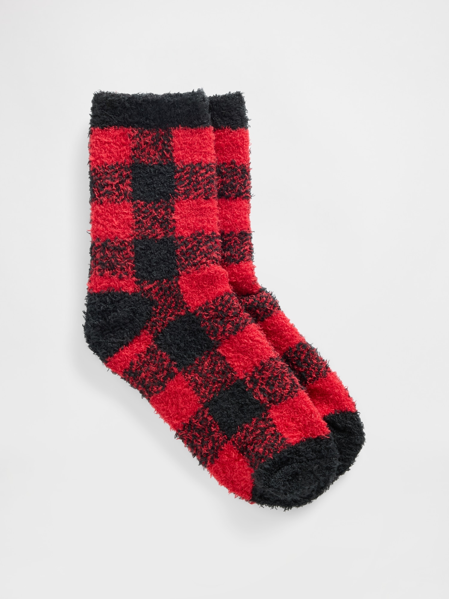 Kids Cozy Socks - Buffalo Check