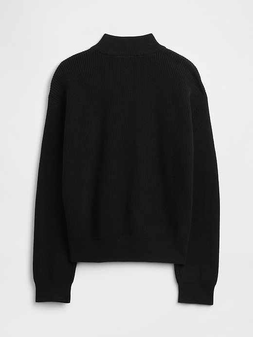 Image number 2 showing, Kids Half-Zip Mockneck Sweater
