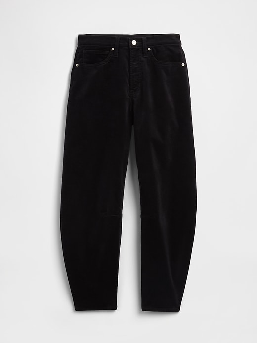 Image number 5 showing, High Rise Barrel Velvet Pants