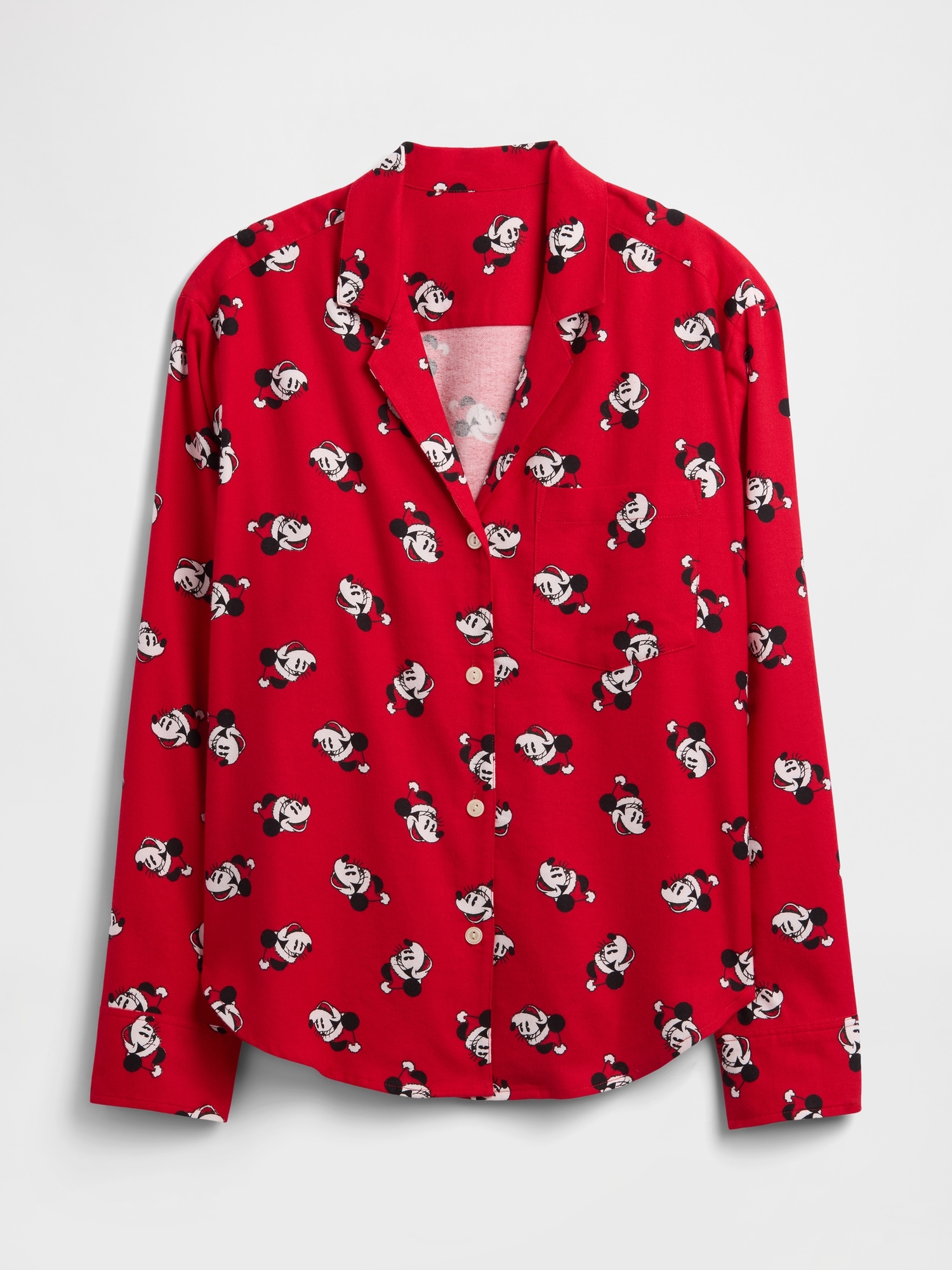 Gap Factory Gap × Disney Relaxed Flannel Pj Shirt In Red