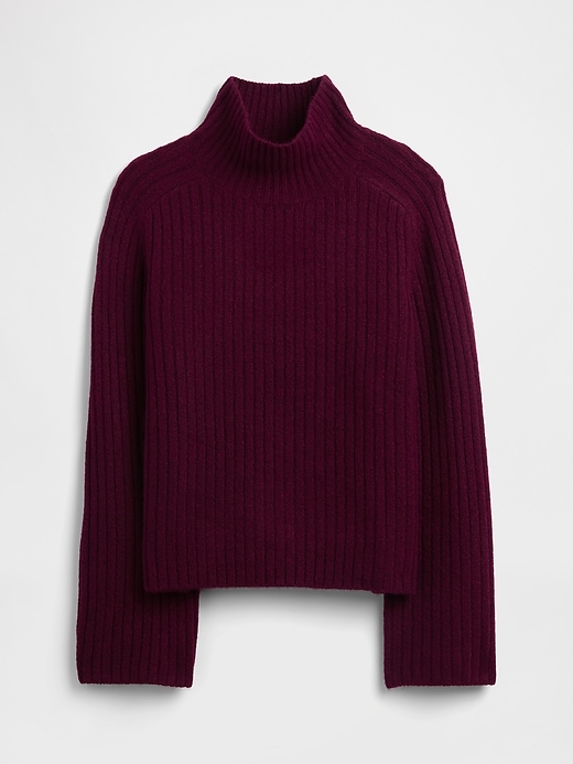Image number 5 showing, Relaxed Ribbed Mockneck Sweater