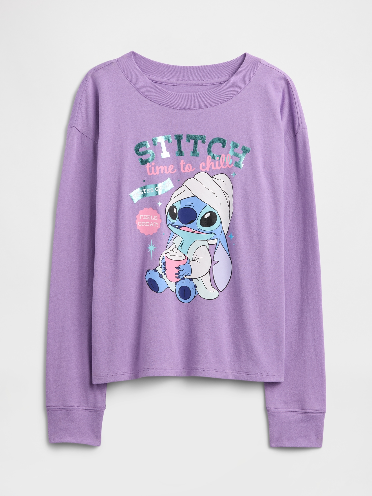 Gap Factory Gapkids × Disney Lilo And Stitch Oversized Graphic T-shirt In Blue
