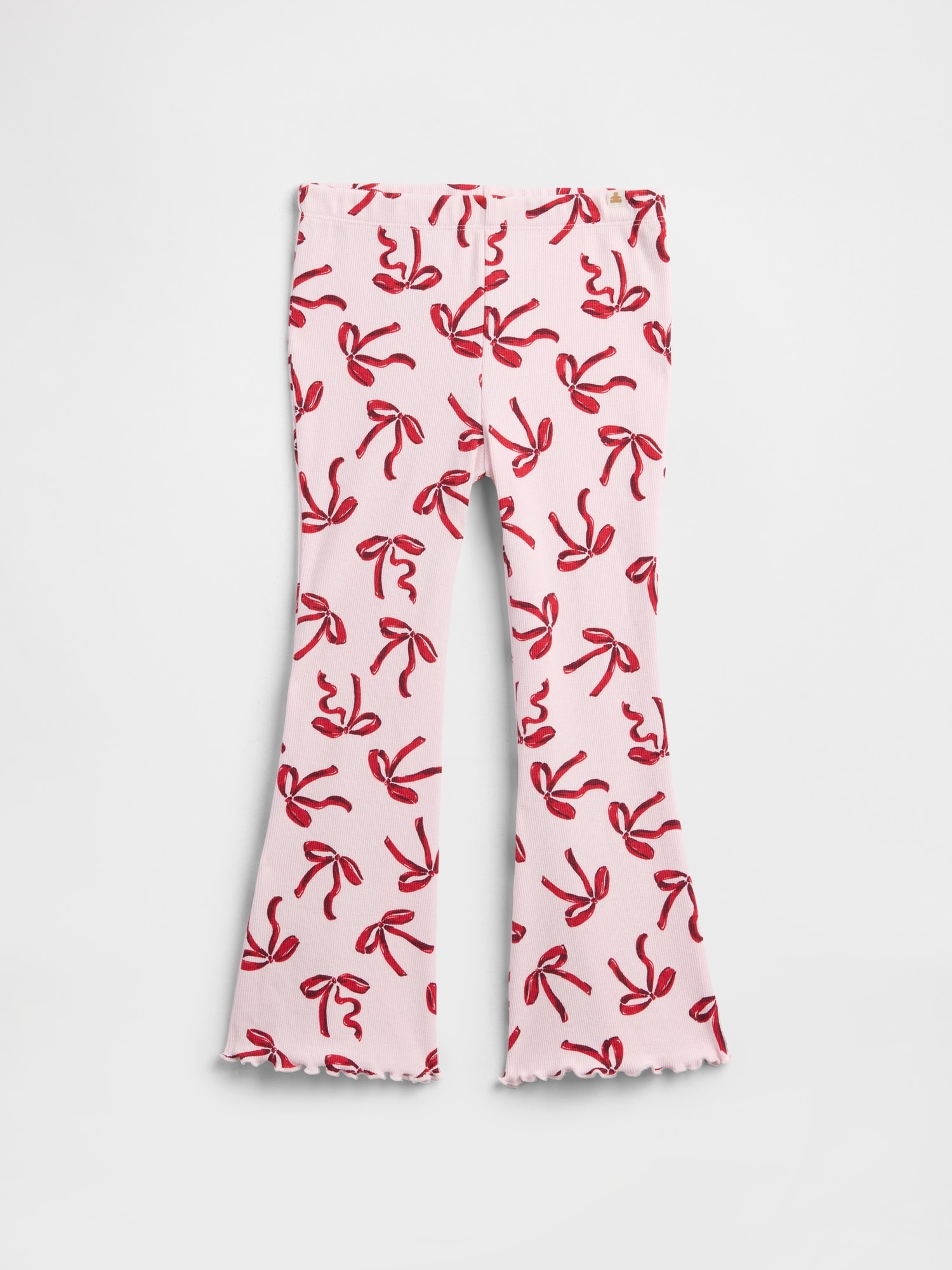 Gap Factory Babygap Pull-on Ribbed Flare Leggings In Multi