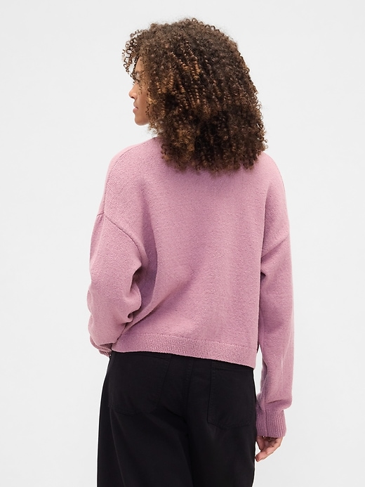Image number 2 showing, Relaxed Boucle Open-Front Cardigan