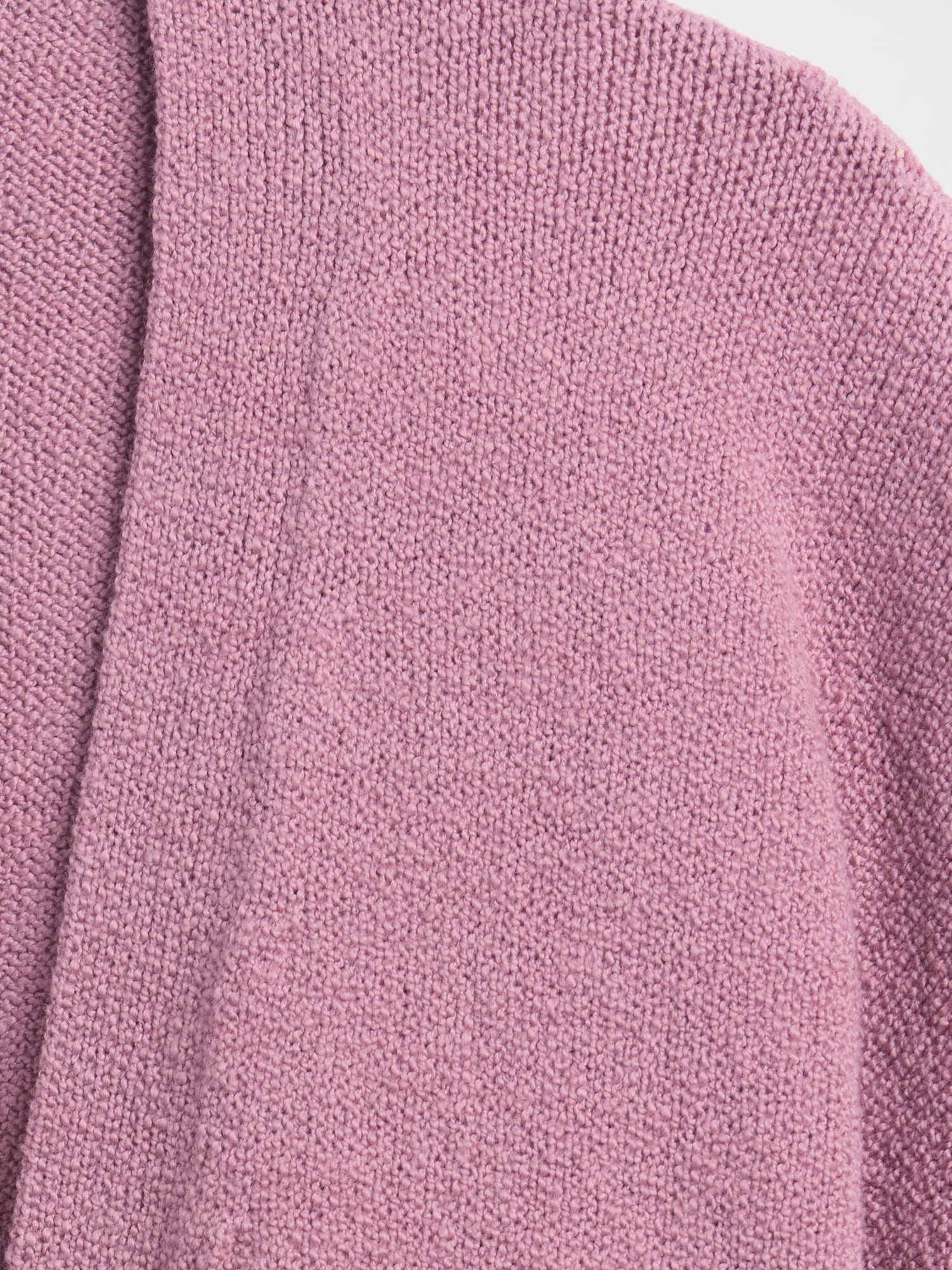 Gap Factory Relaxed Boucle Open-front Cardigan In Pink